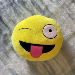 Winking Face with Tongue Emoji Pillow